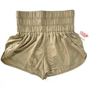 FP Movement Free People The Way Home High Rise Athletic Shorts Clay sz Small NWT